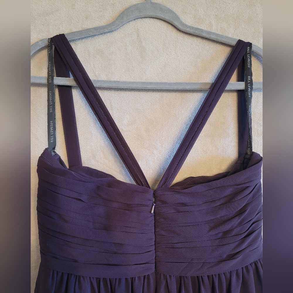Bill Levkoff Elegant Purple Evening Dress Size 12 - Picture 5 of 7